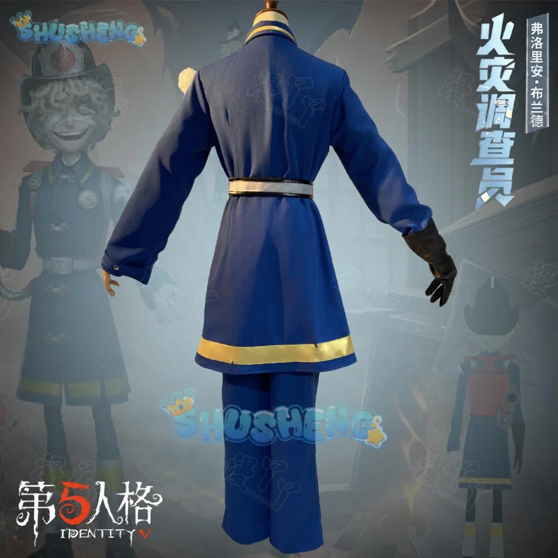 Identity V Florian Brand Fire Investigator Cosplay Costume Cos Game Anime Party Uniform Hallowen Play Role Clothes Clothing