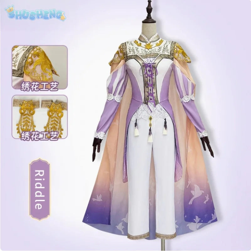 New Twisted-Wonderland  Riddle Rosehearts Cosplay Costume Princess Halloween Party Uniform Pants Props Wig Accessories Women Set
