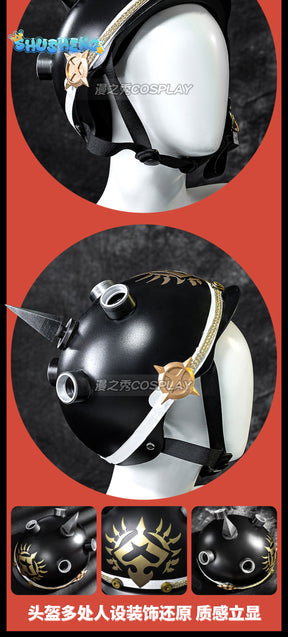 Game Zenless Zone Zero Lucy Cosplay Costume Wig Mask Helmet Uniform Luciana De Montefio Game Outfit Halloween Suit