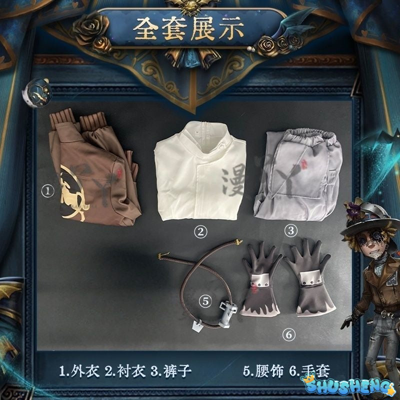 Game Identity V Prospector Norton Campbell Cosplay Costume Red Party Suit Halloween Carnival Uniforms Custom Made