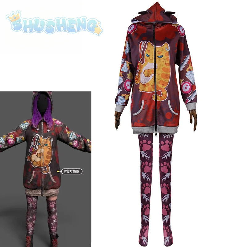The Legion Susie Cosplay Game Dead Daylight Costumes Halloween party cool uniform set and hat Susie Woman Man S-XXL