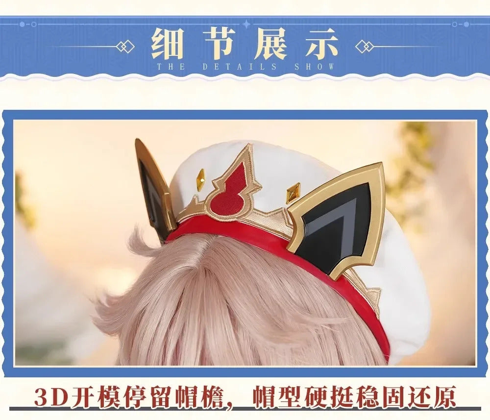 Genshin Impact Dahlia Cosplay Costume New Skins Uniform Hat Goth Vampire Heterochromia Boy Mondstadt Halloween for Women Men
