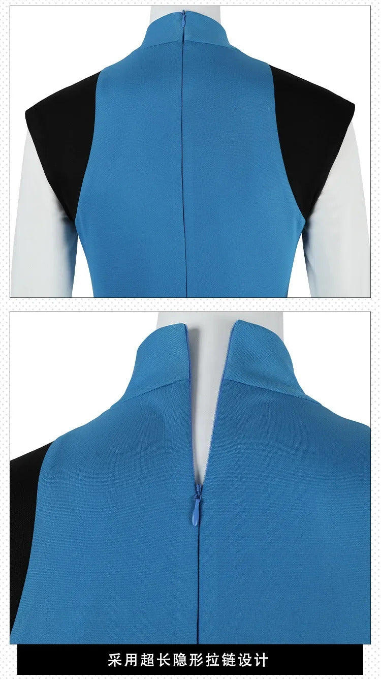 Shusheng-R Dispatch Blonde Blazer Cosplay Costume Superhero 3D Jumpsuit Shoes Sexy Women Zentai Female Halloween Party Bodysuit