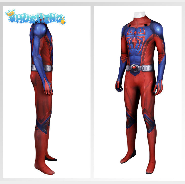 Scarlet Spider Cosplay Costume For Men Jumpsuit Bodysuit Across Fresh Halloween Carnival Party Role Play Suit New