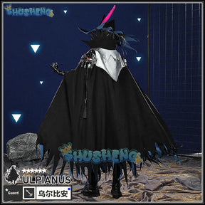 Shusheng Arknights Ulpianus Cape Hat Cosplay Costume Cos Game Anime Party Uniform Hallowen Play Role Clothes Clothing