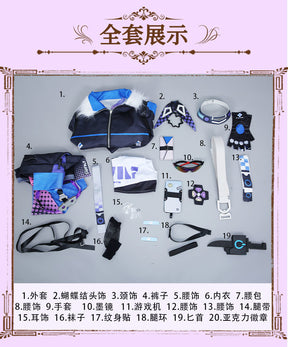 Silver Wolf Cosplay Costume Honkai Star Rail Carnival Uniform Anime Halloween Costumes Women Game