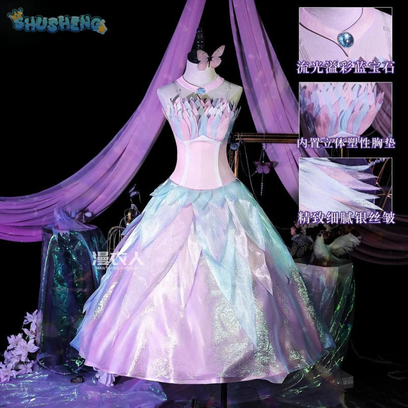 Shusheng-R Movie Barbie Cosplay barbie Swan Lake Ballet Dress Costume Halloween Carnival Sweet Women's Dress Accessories Props Uniform Set
