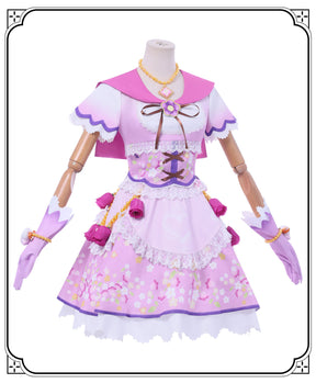 Anime Hoshimiya Ichigo Cosplay Costume Pink Dress Lolita Stage Performance Clothes Role Play Outfit for Women Girls Holiday
