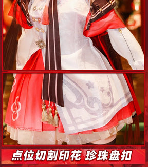 Genshin Impact Hutao Lantern Festival Cosplay Costume Uniform Halloween Carnival Party Christmas Play Role Clothes Clothing