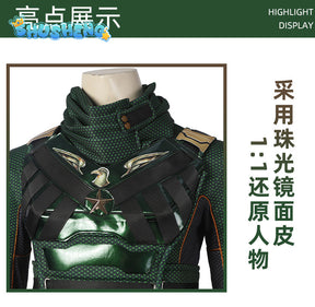 The Boys Season 3 Soldier Boy Cosplay Costume Adult Men Leather Green Superhero Battle Suit Outfit Halloween Role Play Costumes