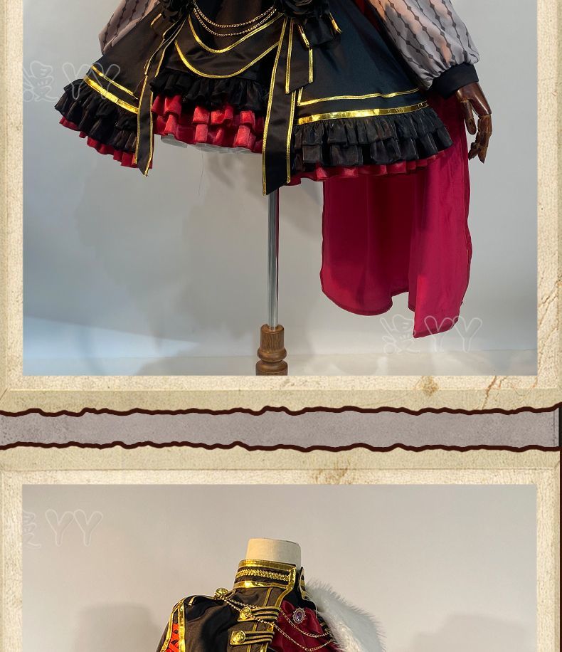 Vtuber Sanya Nijisanji Kuzuha Sexual Turn Cosplay Costume Anime Roleplay Holiday Party Outfits Noble Dress Uniform