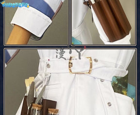 Identity V Andrew Kreiss Grave Keeper Purple Skin Mural Restorer Cosplay Costume Uniform Halloween Carnival Party Role Clothing