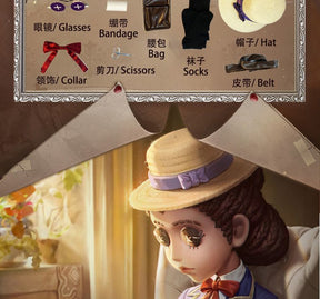 Game Identity V Doctor Emily Dyer Ivory Tower Cosplay Costume  Women Dress Anime Outfit Halloween Party Roleplay Fullset