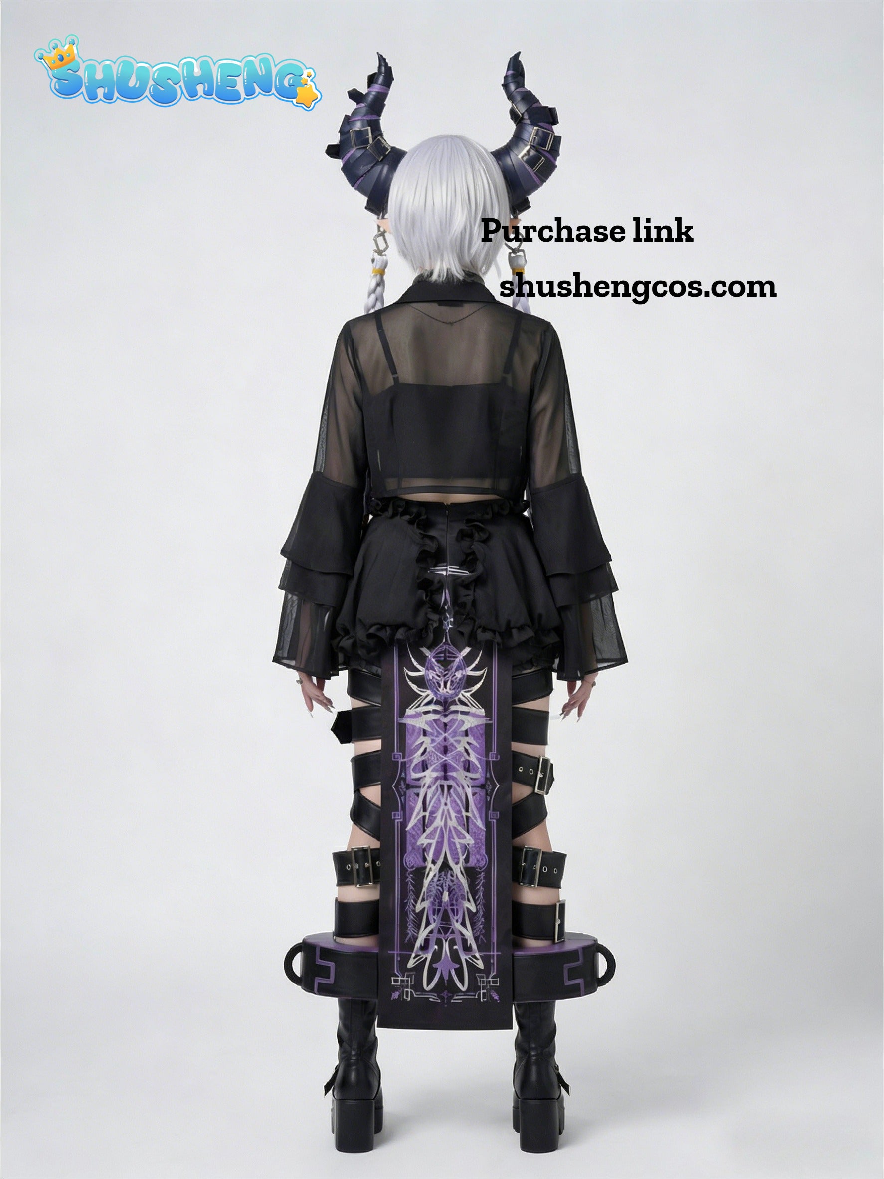 Cosplay Series: Hololive JP2025 -Laplus Darknesss Cosplay sexy dark style Costume full set cos ShushengXS-XXL