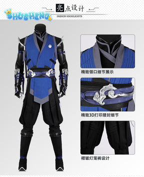 Sub Zero Cosplay Role Play Anime Game Mortal Kombat Costume Disguise Adult Men Cosplay Roleplay Fantasia Outfits Male Halloween