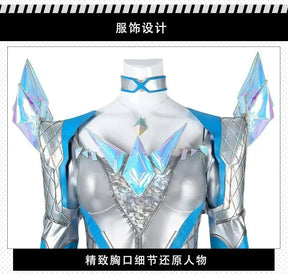 White Queen Emma Grace Frost Rivals cosplay costume High quality women fantasy jumpsuit shoes props shoulder armor Halloween set