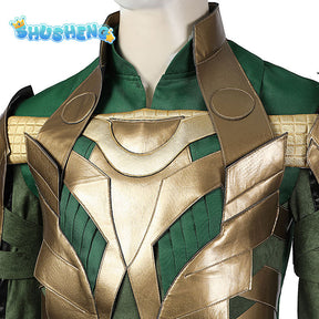 Loki Cosplay 2 Fantasy Battle Suit Super Thor Loki Disguise Costume Accessories Adult Men Roleplay Fantasia Outfits Male