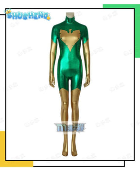 X-men Jean Grey Phoenix Superhero Costume Female/Women/Girls Spandex Zentai Halloween Cosplay Bodysuit