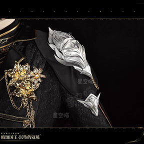 Shusheng-R Love and Deepspace Xavier Cosplay Costume Halloween Men's Fantasy Uniform Coat Props Shoes Accessories Set