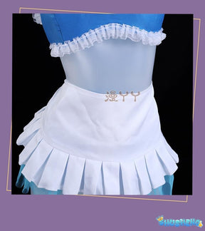 Anime Re:Life in A Different World From Zero Rem Cosplay Costume Wig Swimsuit Skirt Adult Woman Sexy Summer Sand Party Suit