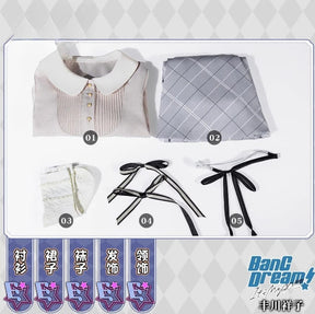 Shusheng-R BanG Dream! Ave Mujica Cosplay Sakiko Togawa Oblivionis Costume Shirt, skirt, socks, tie, Halloween party sweet JK uniform set