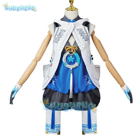 Shusheng Wuthering Waves Youhu Cosplay Costume Uniform Antiquarian Huanglong Halloween Party for Women Girls Role Play Props