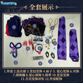 Game Honor of Kings Cos ShaoSiyuan Cosplay Costume Wig wide sleeves Sexy slim women Halloween