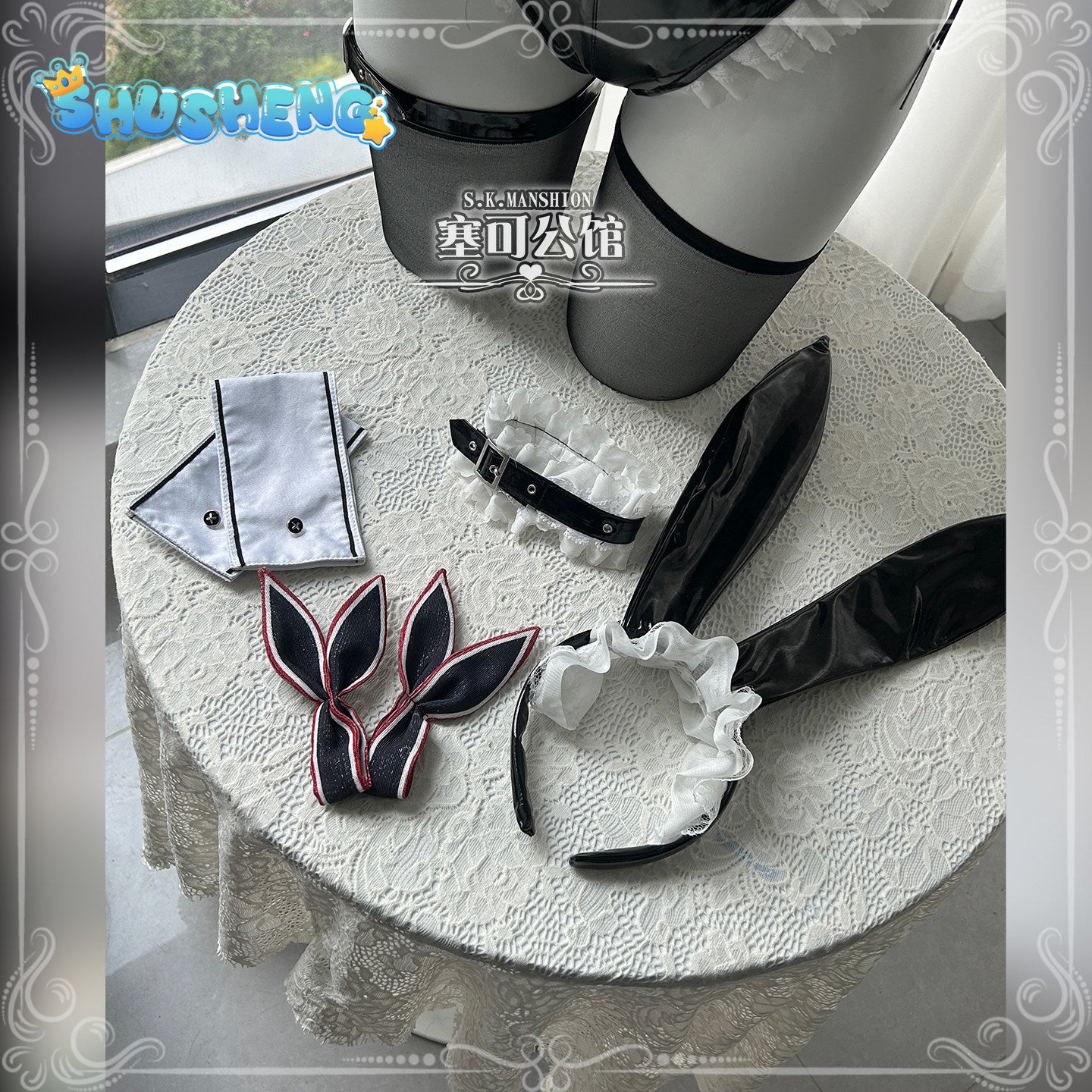 Azur Lane Prinz Eugen Bunny Girl (Between Tipsiness and a Wager) Cosplay High quality Costume full set S-XXL Shushengcos