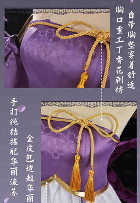 Honor of Kings New Mooyiyi cos Krixi‌ Cosplay costume Halloween Christmas Role Playing Party Comic Exhibition Game Xiao Qiao