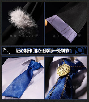 Shusheng Arknights Lappland Cosplay Costume Uniform Halloween Carnival Party Christmas Play Role Clothes Clothing for Women