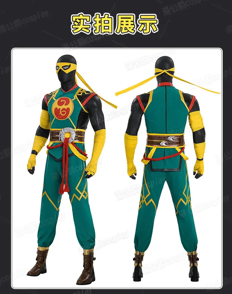 ‌Iron Fist‌‌Lin Lie‌ Cosplay Costume Uniform Halloween Carnival Party Christmas Play Role Clothes Clothing for Men