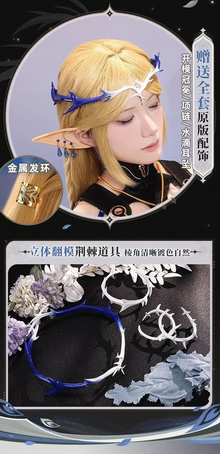 Cartethyia Cosplay Costume Game Wuthering Waves Uniform Halloween Carnival Party Christmas Play Role Clothes Clothing for Women