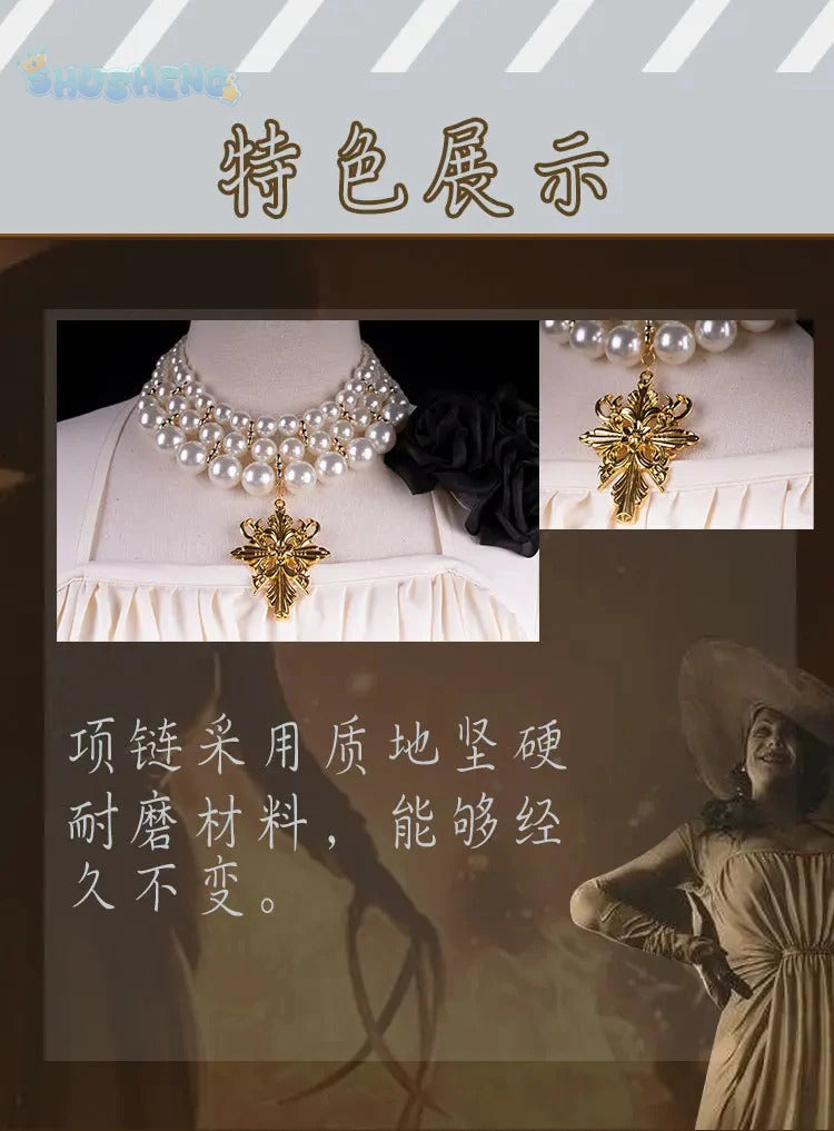 Halloween party Lady dimitrscu cosplay costume chamelain Alcina biohazce Comtesse sexy cosplay Lady Vampire Shusheng