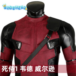 Deadpool 1 Cosplay Cosutme Wade Winston Wilson Cosplay Costume Woman Movie Anti-hero Suit Halloween