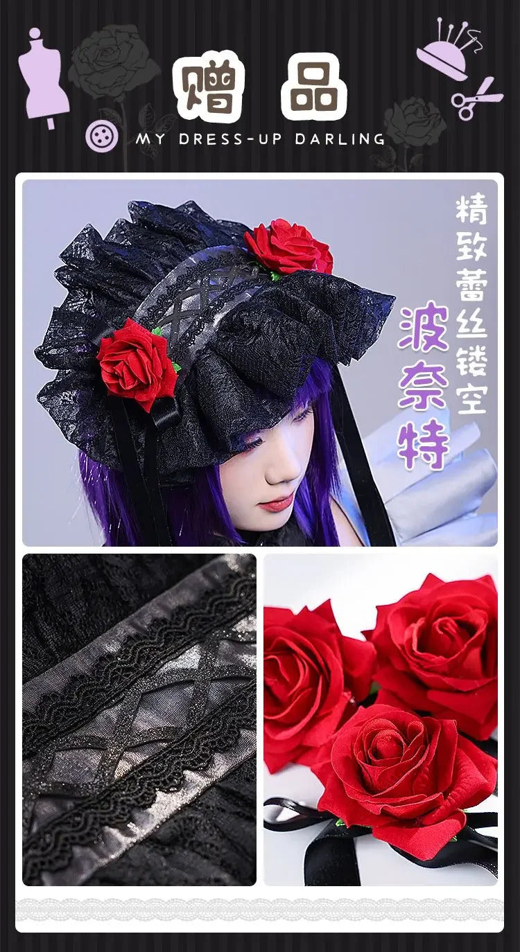 Kitagawa Marin My Dress-Up Darling Cos Name Cosplay Costume Dress hat accessories socks apron girl Halloween Lolita maid uniform