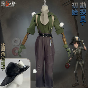 Norton Campbell Prospector Cosplay Identity Ⅴ Costume Hat glasses prop accessorie original skin set party carnival uniform