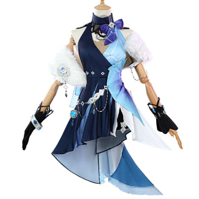 Genshin Impact Yelan Cosplay Skin Tranquil Banquet Costume Wig Game Cos Holloween Party Women High Heels Sexy Suit Clothing