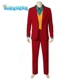 Movie Joker Male Cosplay Joker 2 Costume Anime Character Halloween Costume Cosplay Costume Set Mask Uniform