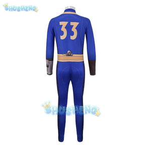 Lucy MacLean Cosplay Costume Fallout Season 1 Vault 33 Female Male Survivor Suit Jumpsuit Uniform Halloween Party Women Men Props