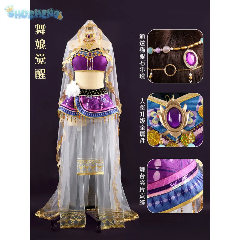 Anime Nozomi Tojo Love Live!Cosplay Muse dancer Costume Halloween Party Sexy Dress Accessories Prop Set Women Gorgeous Uniform
