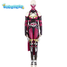 Mortal Kombat Mileena Kitana Cosplay Fantasia Costume Sexy Jumpsuit Mask for Adult Women Fantasy Outfit Halloween Carnival Suit