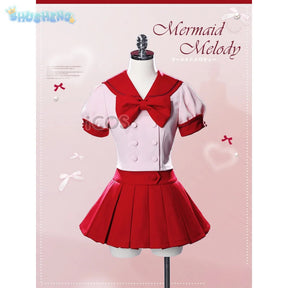 Nanami Ruchia Hanon Hosho mermaid melody Pichi Pichi Pitch Cosplay Nanami Luchia Costume Halloween Sweet JK Dress Uniform Set