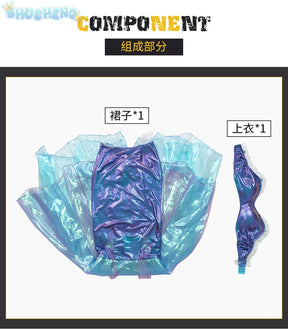 New Movies Ariel girl Princess Dress Little Mermaid Cosplay Kids Costume Party Carnival Children Halloween Clothes Adult set
