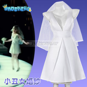 Harley Bride wedding dress Cosplay Costume Joker Women Outfit wedding dress Quinn Halloween