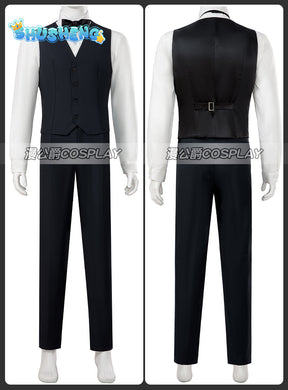 Joker Costume Adults Suitable for Halloween Party Carnival Stage Performance White Cosplay Costume