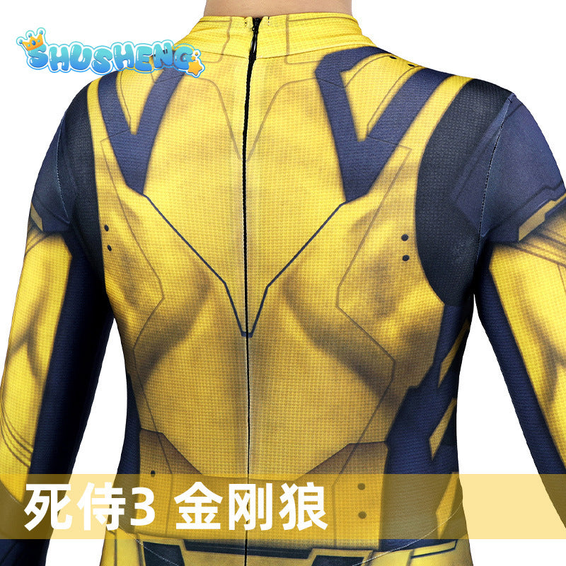 Child Movie Luxury Mask Jumpsuit Wolverine Cosplay Costume Halloween Christmas Kids New Year Costume Superhero Fantasy