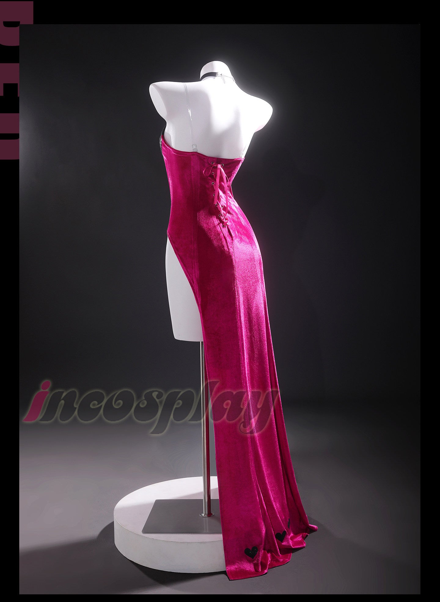 Shusheng-R Anime Hazbin Hotel Angel Dust Sequin Velvet Dress Cosplay Costume XS-XXXL