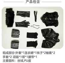 Witcher 3 Wild Hunt Cosplay Yennefer of Vengerberg Costume party Women sexy black leather lace dress jacket gloves socks set