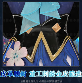 Honkai Star Rail Cerydra Cosplay Costume Wig Dress Cerydra Uniform Amphoreus Scepter Crown Props Halloween For Girls Carnival