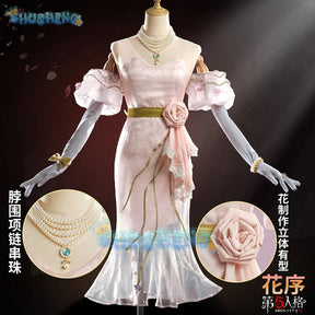 Vera Nair Cosplay Costume Game Identity V Perfumer Role Play Women Girls Sexy Elegant Halloween Party Dress Suit Full Set